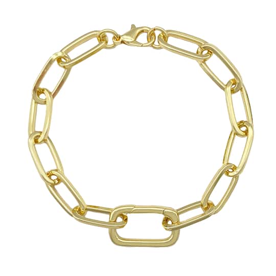 14K Gold Plated Paperclip Bracelet by Bead Landing™